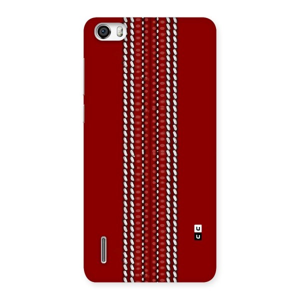 Cricket Ball Pattern Back Case for Honor 6