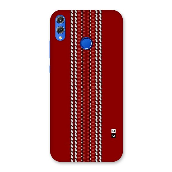 Cricket Ball Pattern Back Case for Honor 8X