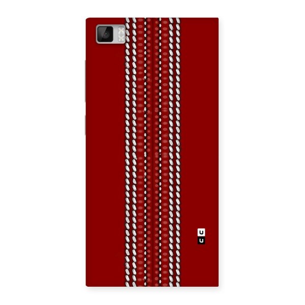 Cricket Ball Pattern Back Case for Mi3