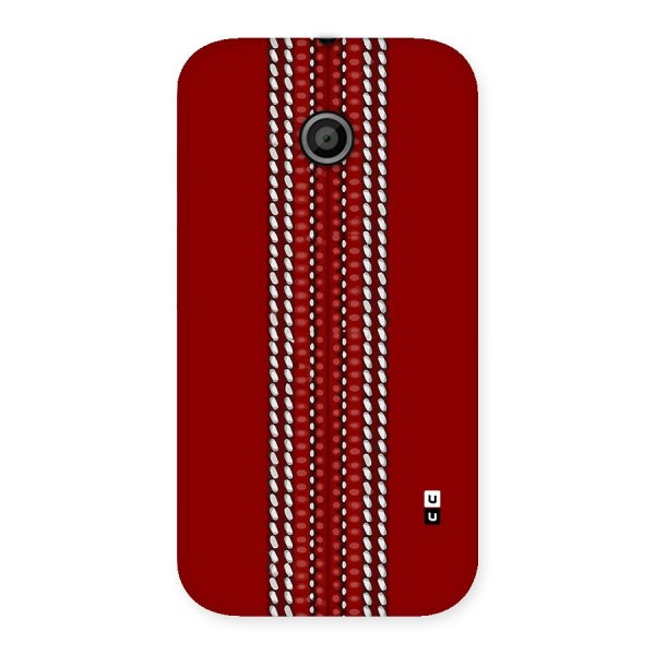 Cricket Ball Pattern Back Case for Moto E