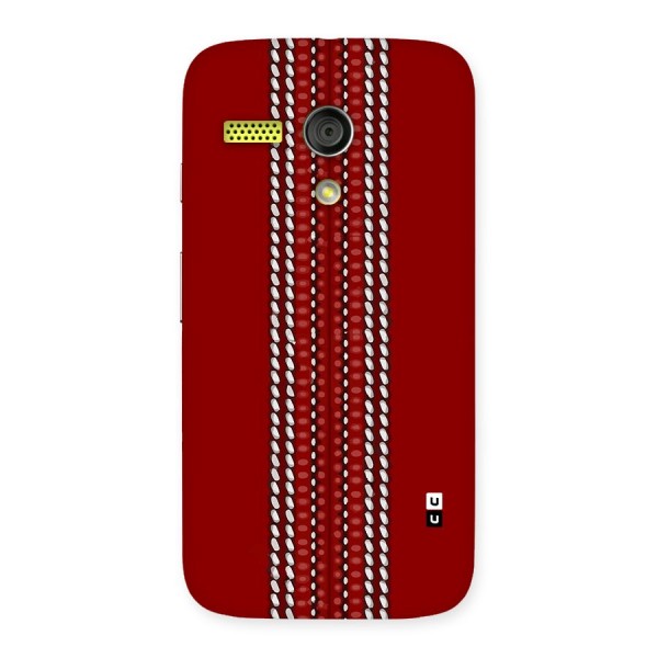 Cricket Ball Pattern Back Case for Moto G