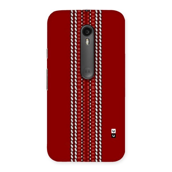 Cricket Ball Pattern Back Case for Moto G3