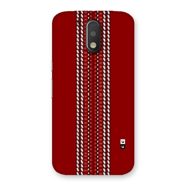 Cricket Ball Pattern Back Case for Moto G4