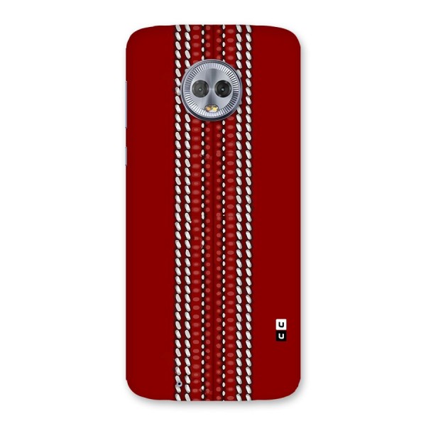 Cricket Ball Pattern Back Case for Moto G6