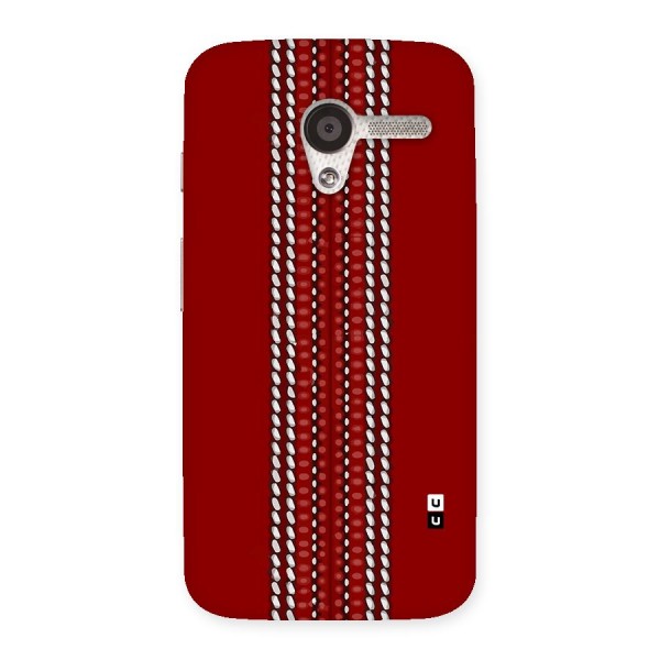 Cricket Ball Pattern Back Case for Moto X
