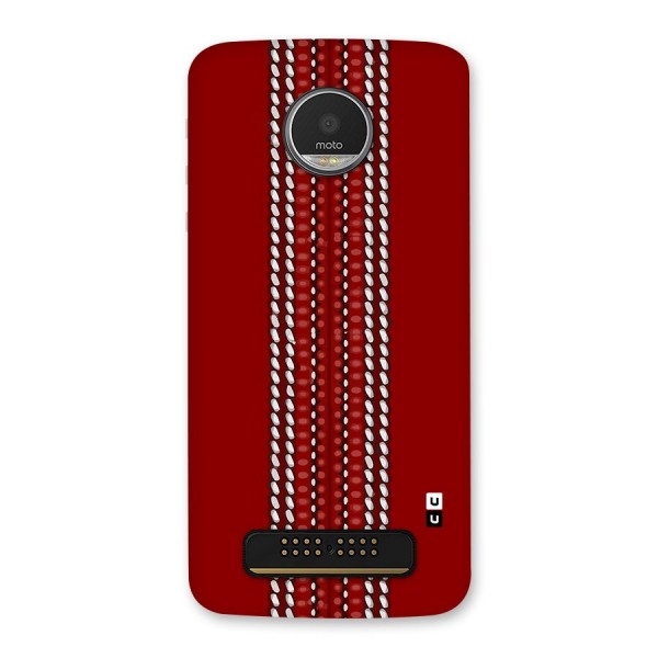 Cricket Ball Pattern Back Case for Moto Z Play