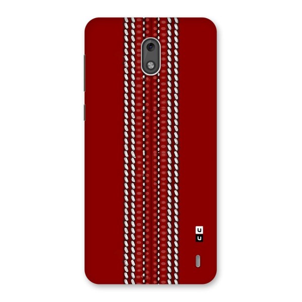 Cricket Ball Pattern Back Case for Nokia 2