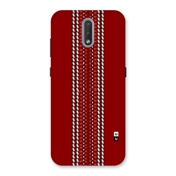 Cricket Ball Pattern Back Case for Nokia 2.3