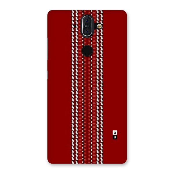 Cricket Ball Pattern Back Case for Nokia 8 Sirocco