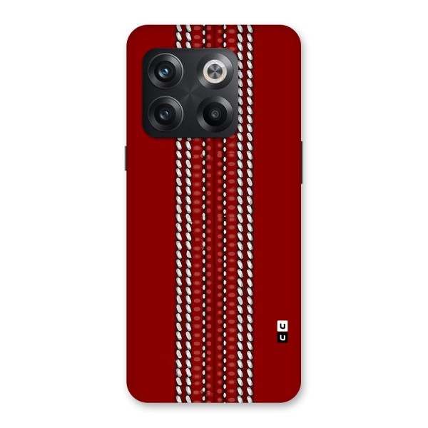 Cricket Ball Pattern Back Case for OnePlus 10T
