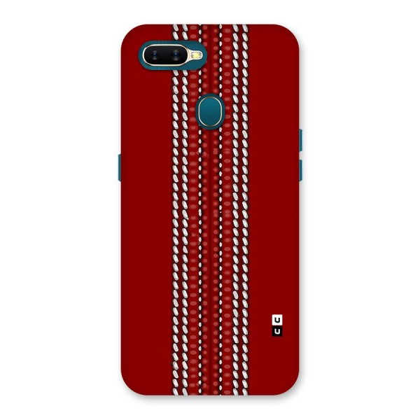 Cricket Ball Pattern Back Case for Oppo A11k