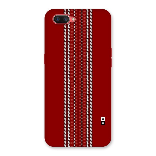 Cricket Ball Pattern Back Case for Oppo A3s