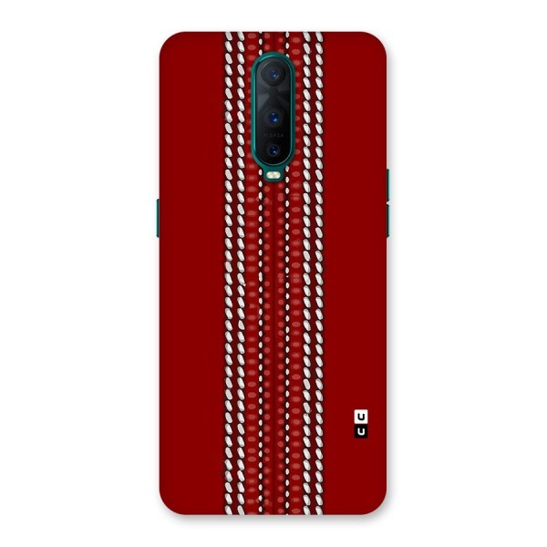 Cricket Ball Pattern Back Case for Oppo R17 Pro