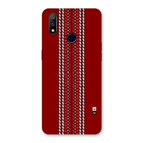 Cricket Ball Pattern Back Case for Realme 3 Pro