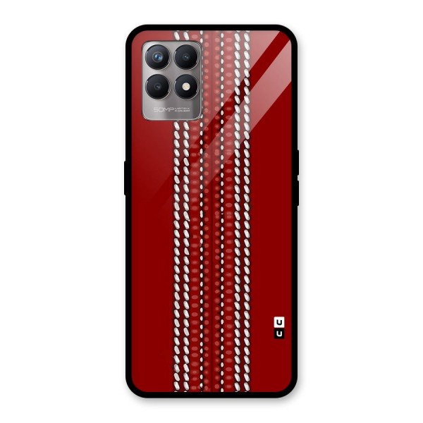 Cricket Ball Pattern Back Case for Realme 8i