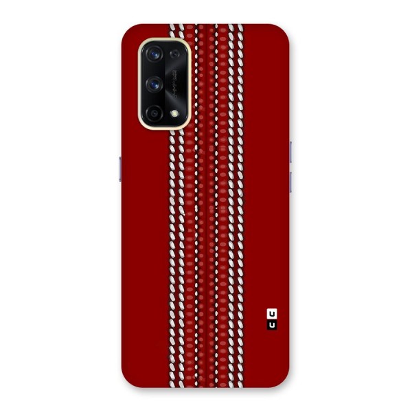 Cricket Ball Pattern Glass Back Case for Realme X7 Pro