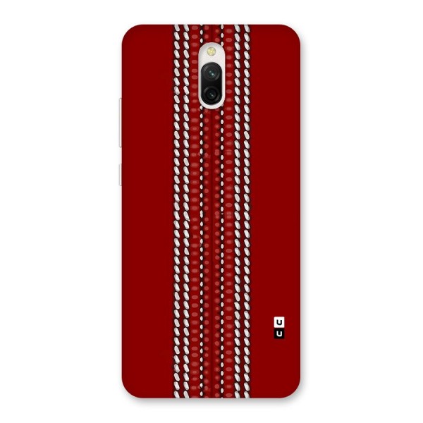 Cricket Ball Pattern Back Case for Redmi 8A Dual