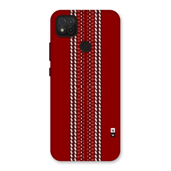 Cricket Ball Pattern Back Case for Redmi 9