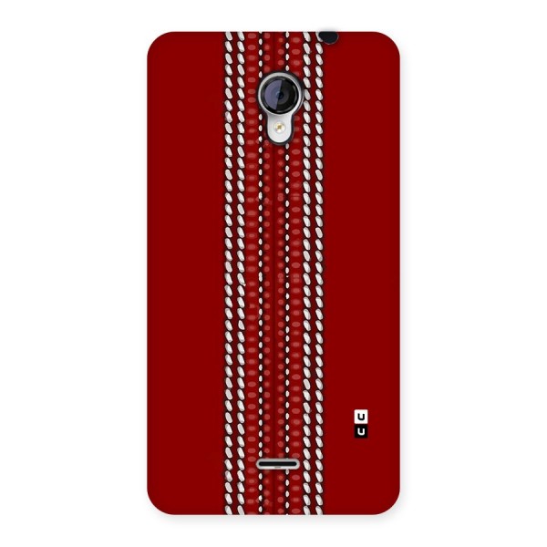 Cricket Ball Pattern Back Case for Unite 2 A106