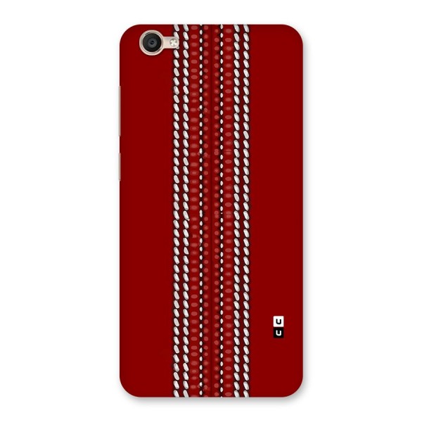 Cricket Ball Pattern Back Case for Vivo Y55s