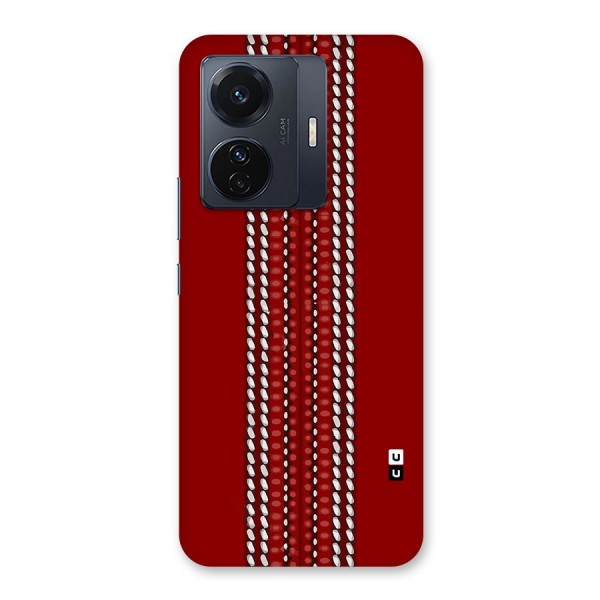 Cricket Ball Pattern Back Case for Vivo iQOO Z6 Pro