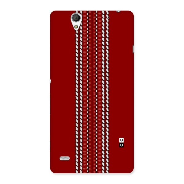 Cricket Ball Pattern Back Case for Xperia C4