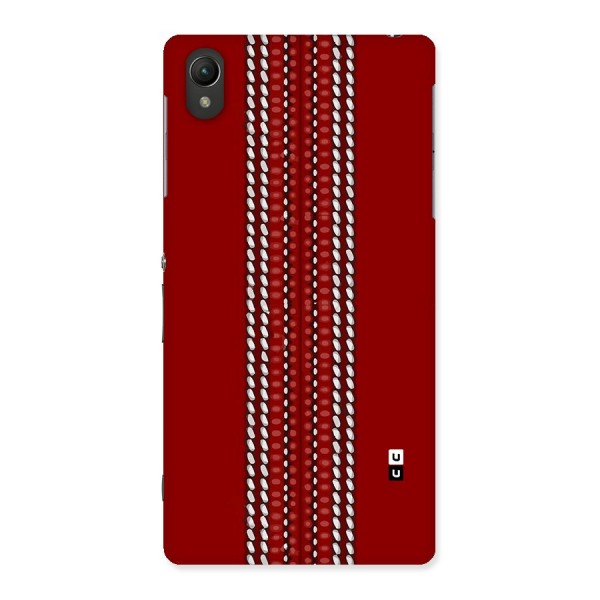 Cricket Ball Pattern Back Case for Xperia Z2