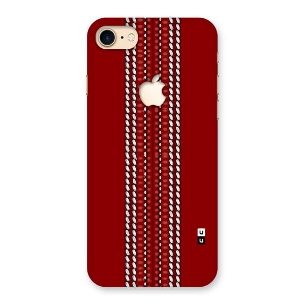 Cricket Ball Pattern Back Case for iPhone 7 Apple Cut