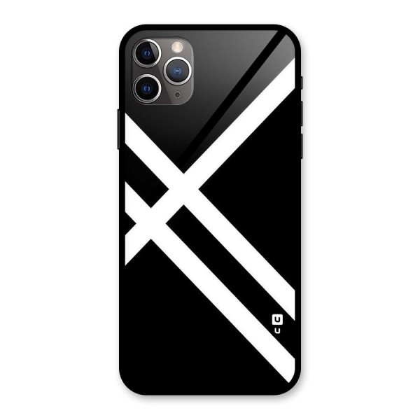 CrissCross Lines Glass Back Case for iPhone 11 Pro Max