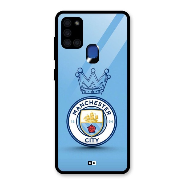 Crown City FC Glass Back Case for Galaxy A21s