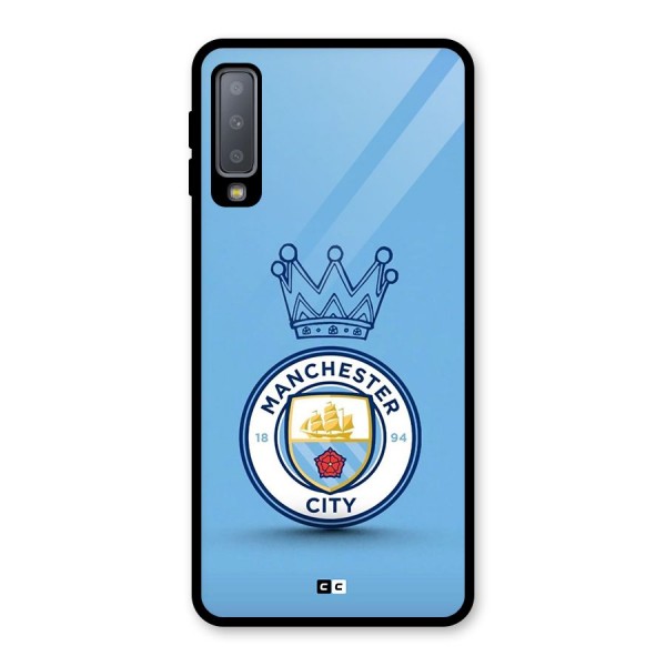 Crown City FC Glass Back Case for Galaxy A7 (2018)