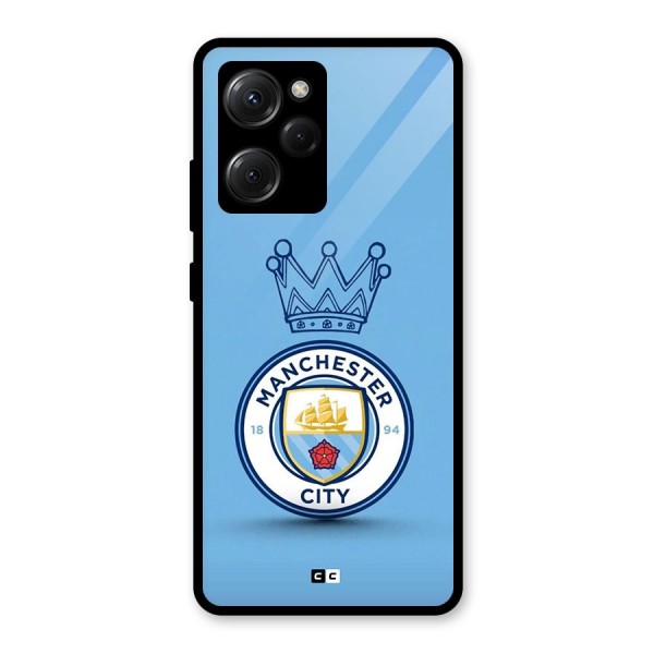 Crown City FC Glass Back Case for Poco X5 Pro