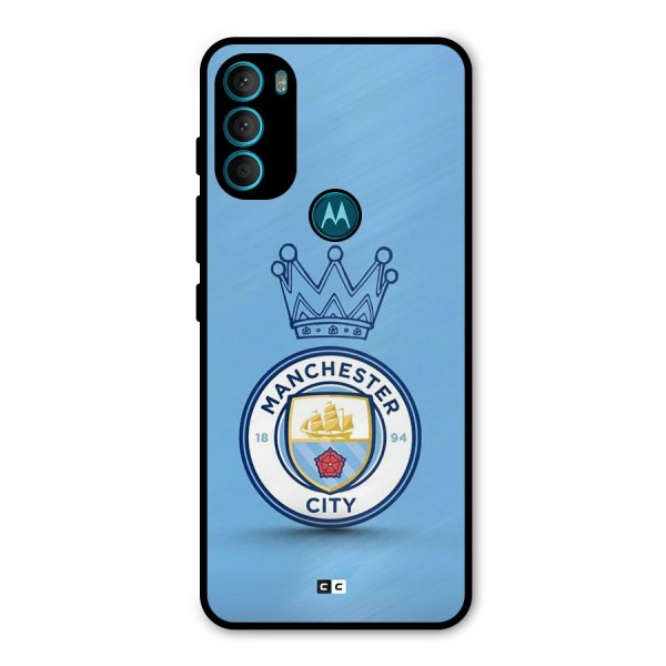 Crown City FC Metal Back Case for Moto G71 5G