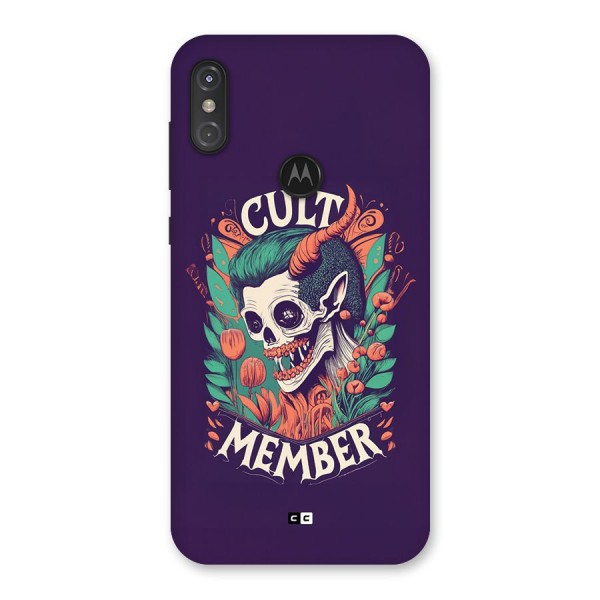 Cult Member Back Case for Motorola One Power