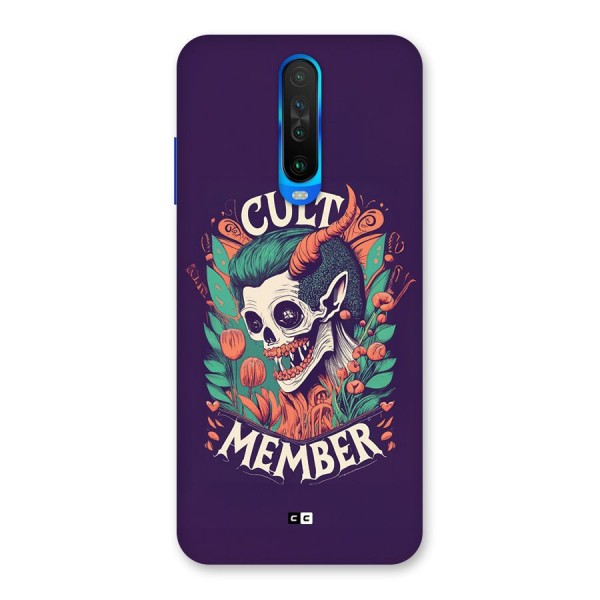 Cult Member Back Case for Poco X2