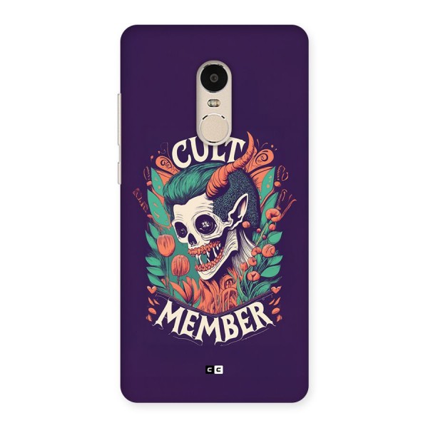 Cult Member Back Case for Redmi Note 4