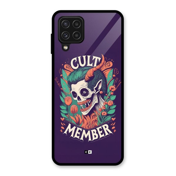 Cult Member Glass Back Case for Galaxy A22 4G