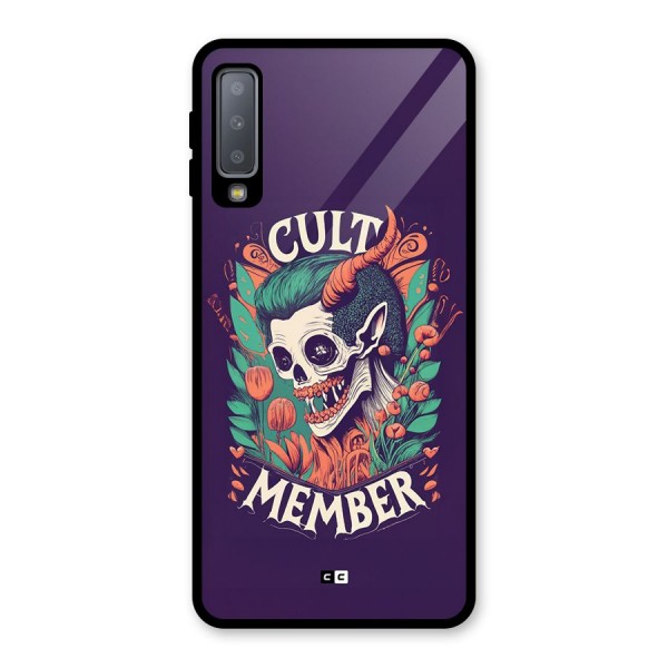 Cult Member Glass Back Case for Galaxy A7 (2018)