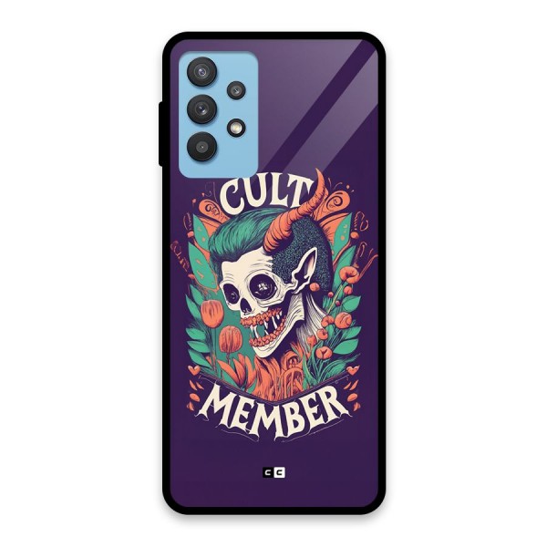 Cult Member Glass Back Case for Galaxy M32 5G