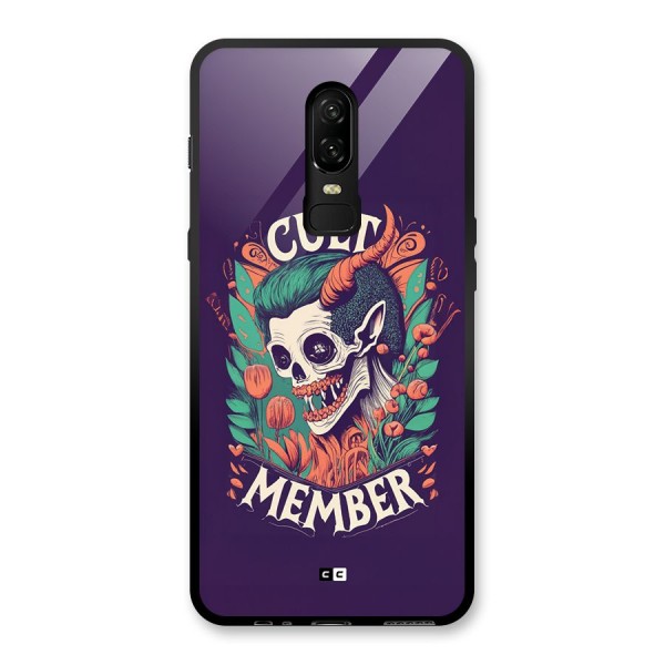 Cult Member Glass Back Case for OnePlus 6