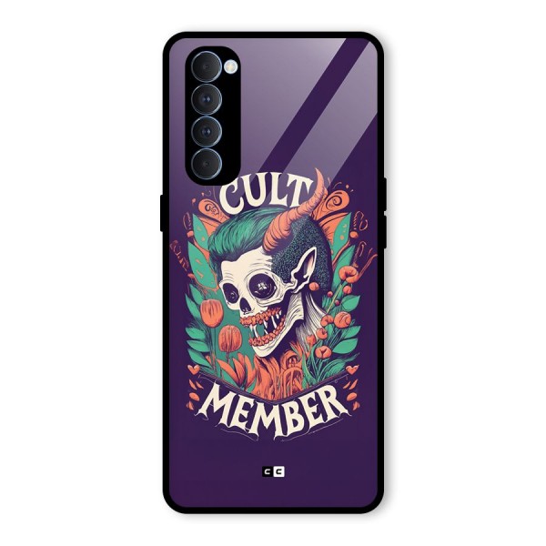 Cult Member Glass Back Case for Oppo Reno4 Pro