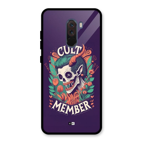 Cult Member Glass Back Case for Poco F1