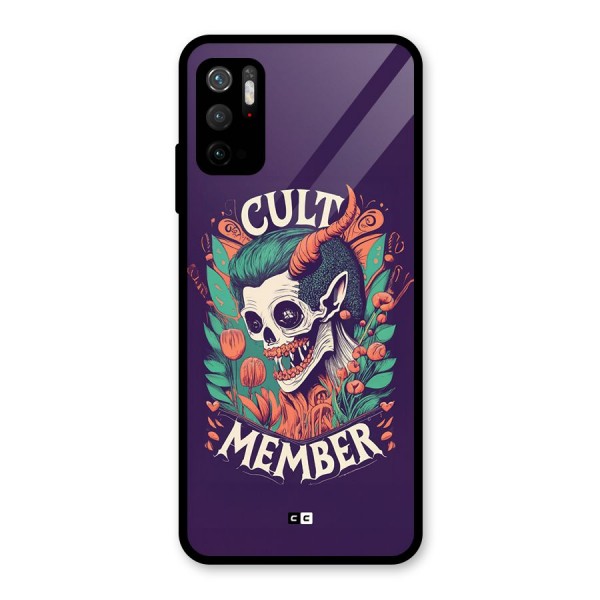 Cult Member Glass Back Case for Poco M3 Pro 5G