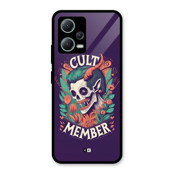 Cult Member Glass Back Case for Poco X5