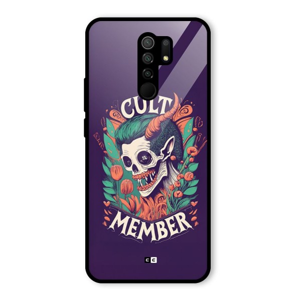 Cult Member Glass Back Case for Redmi 9 Prime