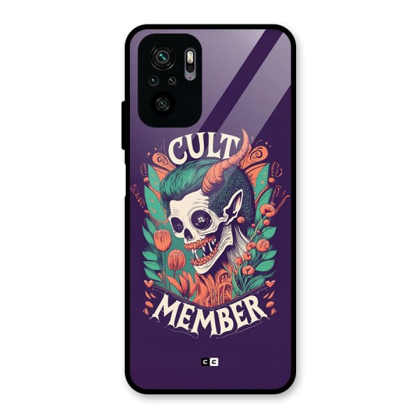 Cult Member Glass Back Case for Redmi Note 10