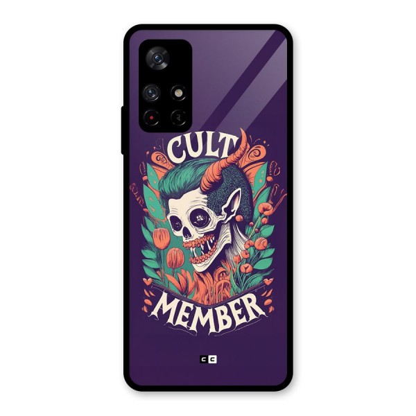 Cult Member Glass Back Case for Redmi Note 11T 5G