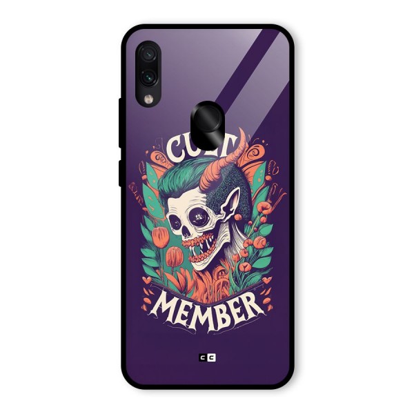 Cult Member Glass Back Case for Redmi Note 7