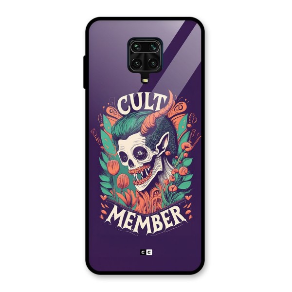 Cult Member Glass Back Case for Redmi Note 9 Pro