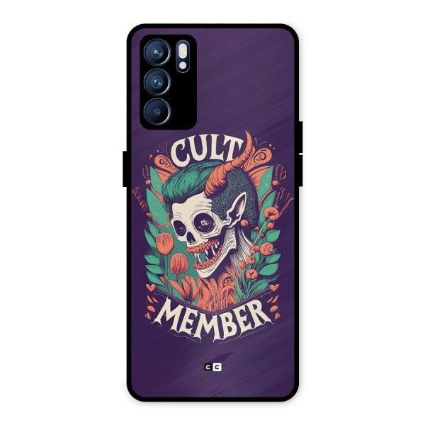 Cult Member Metal Back Case for Oppo Reno6 5G